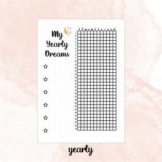 My Yearly Dreams Page