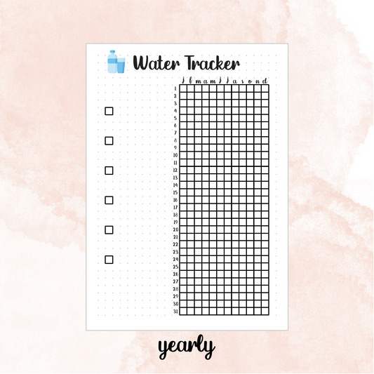 Water Tracker Page